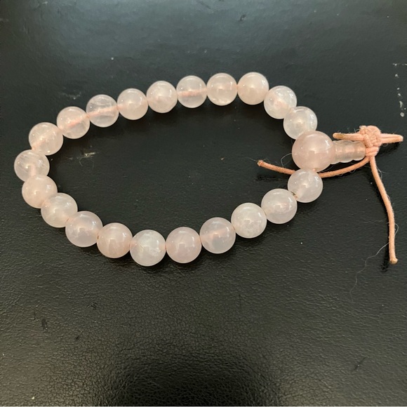 💗 ROSE QUARTZ BRACELET – 7” EXPANDABLE - Picture 2 of 6